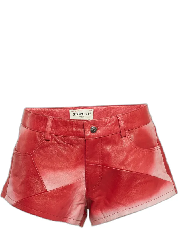 Leather Patch Shorts