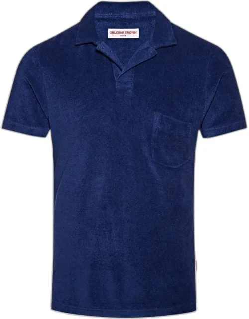 Terry Towelling Tailored Fit Resort Polo Shirt