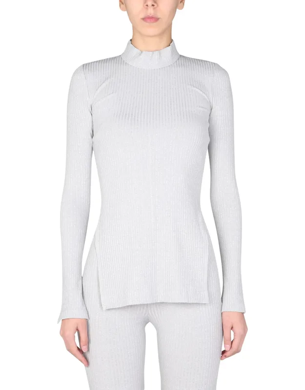 Jersey T-shirt With One Shoulder Cut Out Detail, Cropped