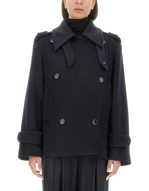 Max Mara Coat Model Is 180 Cm Tall, Wears Size 40