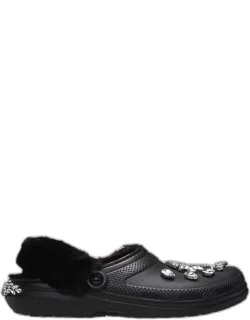 Crocs Crystal Faux Fur Clog With Cozy Lining And Lightweight Outsole