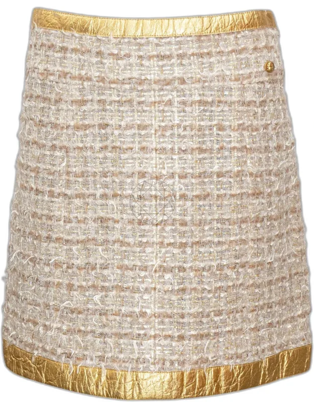 Metallic Tweed Skirt