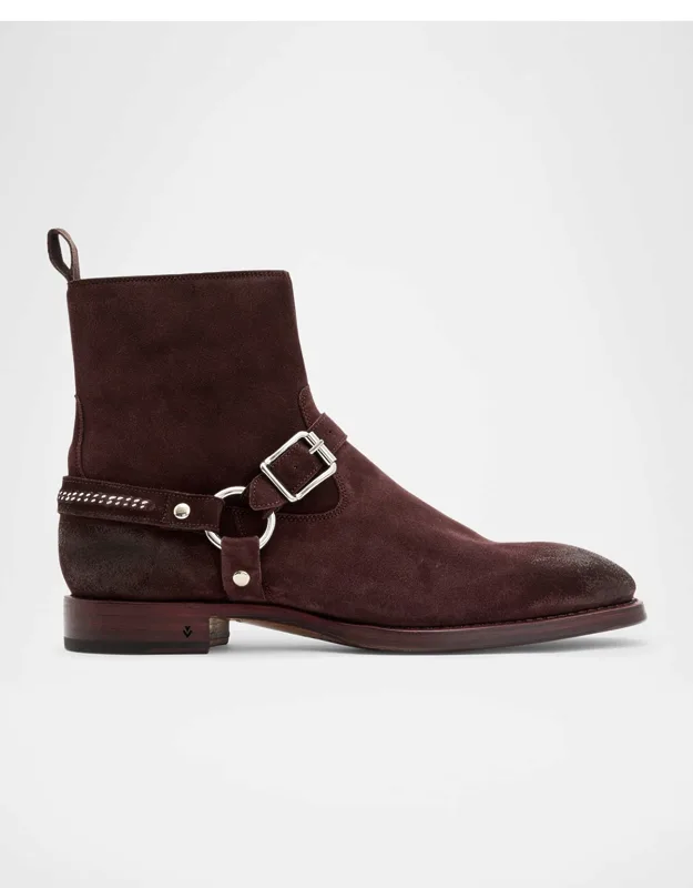 Regent Harness Suede Ankle Boots