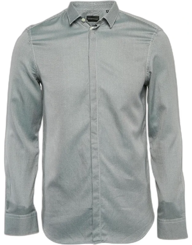 Patterned Cotton Long Sleeve Shirt