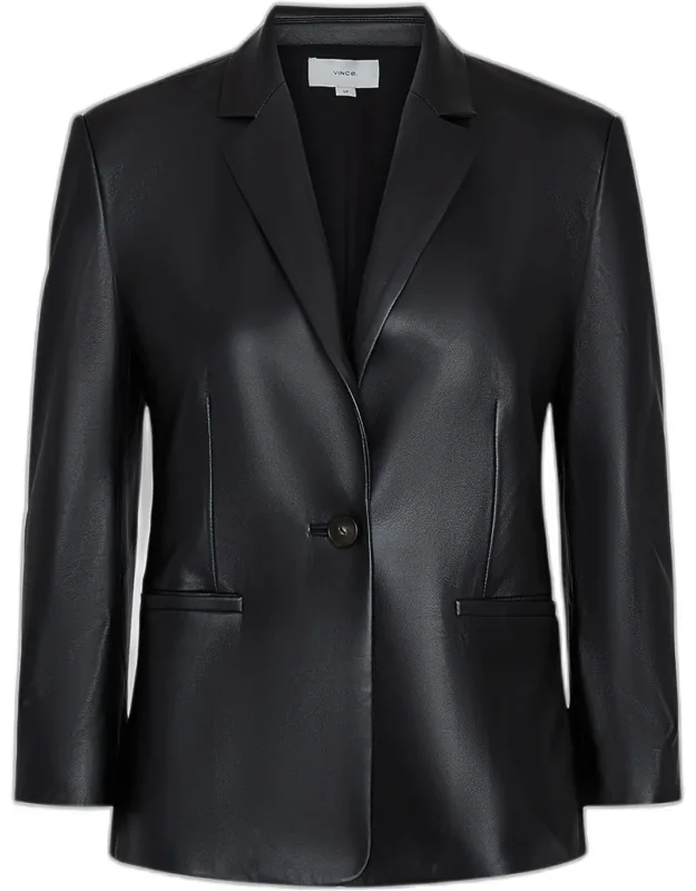 Leather Blazer