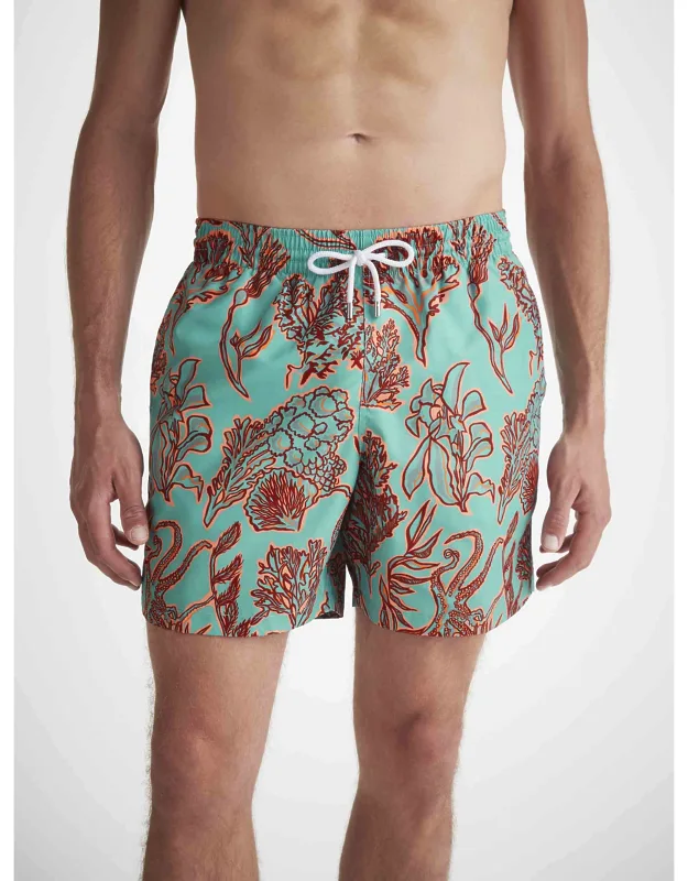 Swim Shorts With Octopus Print