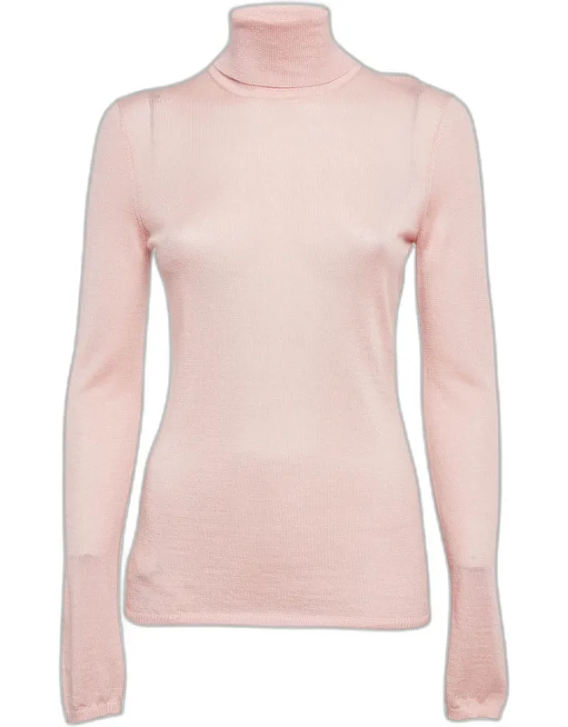 Cashmere Blend Knit Turtleneck Sweater