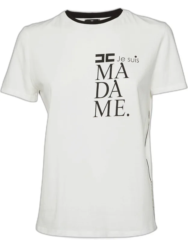 Printed Cotton Crew Neck T-shirt