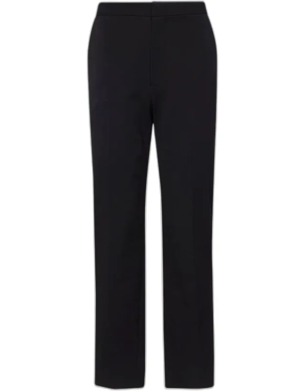 Rebel Trousers High Rise Cropped Ankle