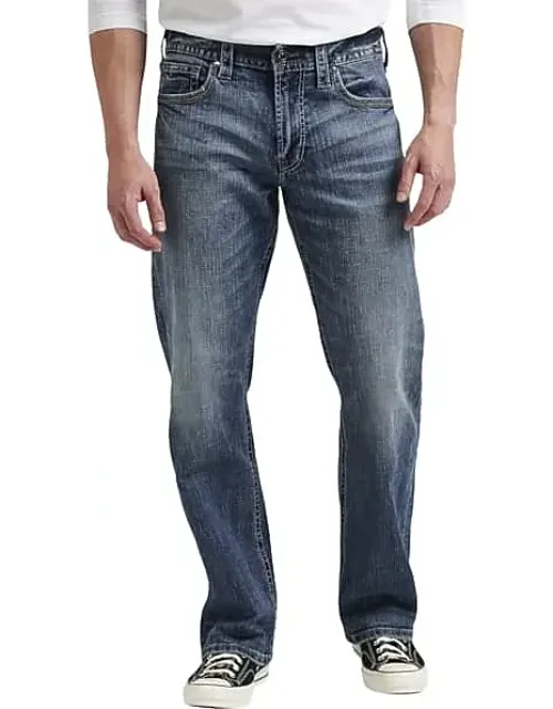 Relaxed Fit Straight Leg Casual Jeans