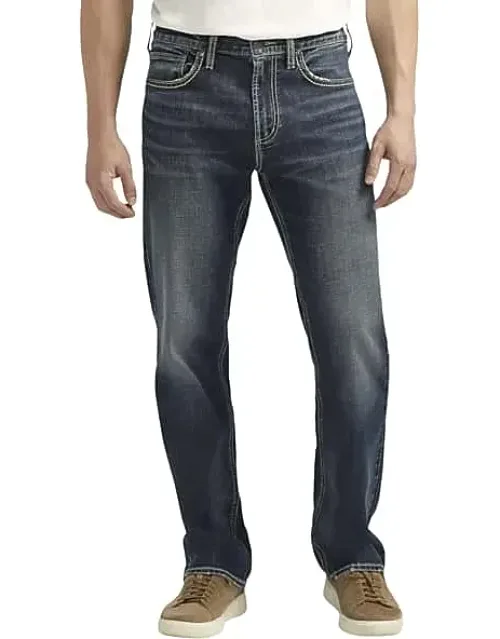 Classic Fit Straight Leg Denim Jeans