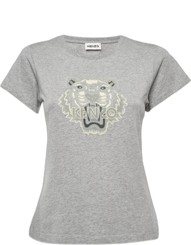 Tiger Logo Flocked Jersey T-shirt