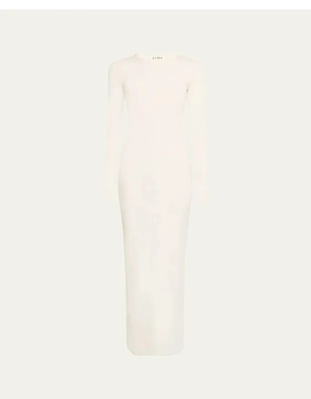 Crewneck Rib-knit Maxi Dress