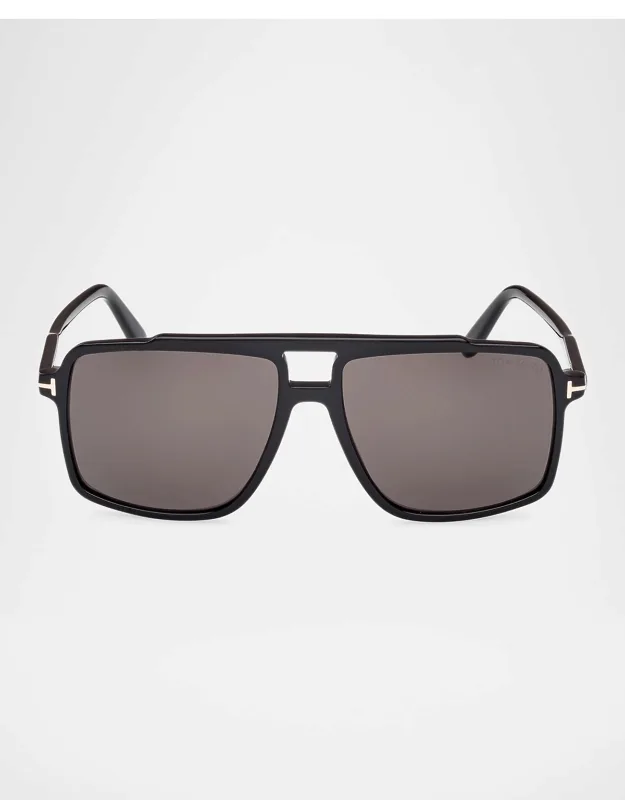 Kemp Acetate Rectangle Sunglasses