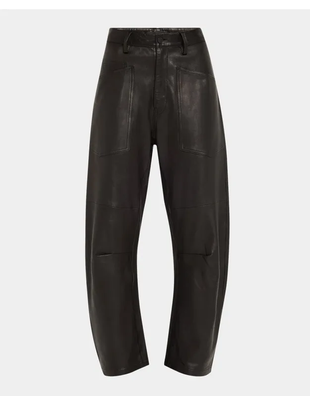 Barrel Leather Pants