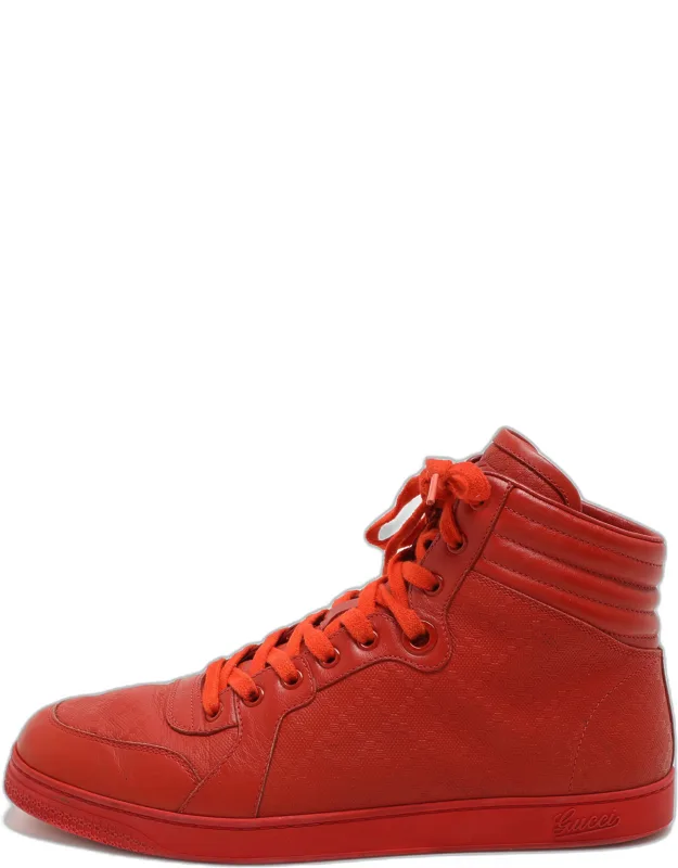 Diamante Leather High Top Sneakers