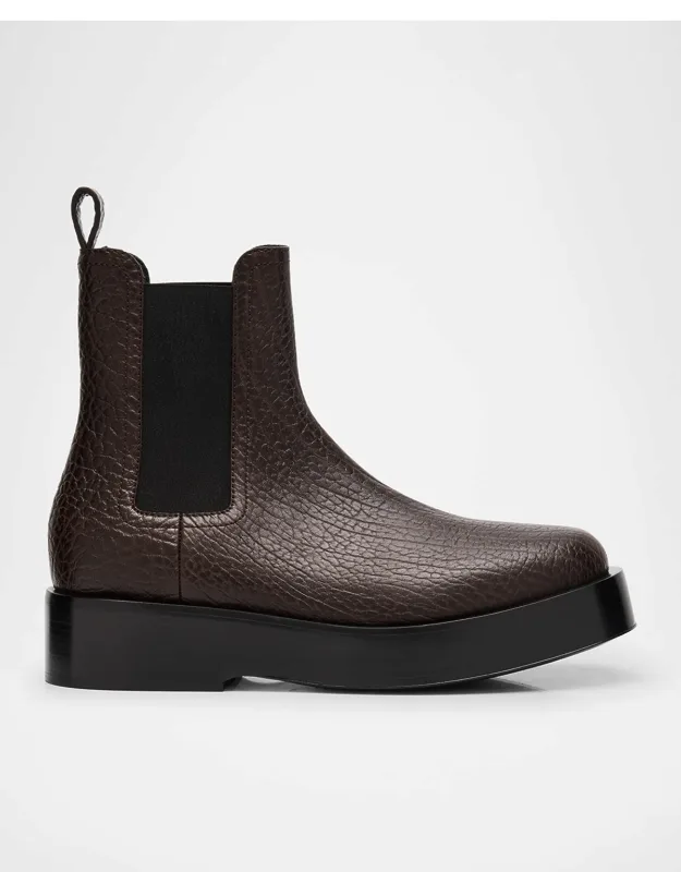 Torino Grainy Leather Chelsea Boots