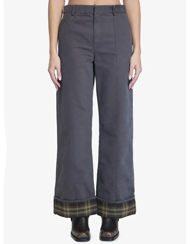 Trousers In Cotton And Nylon