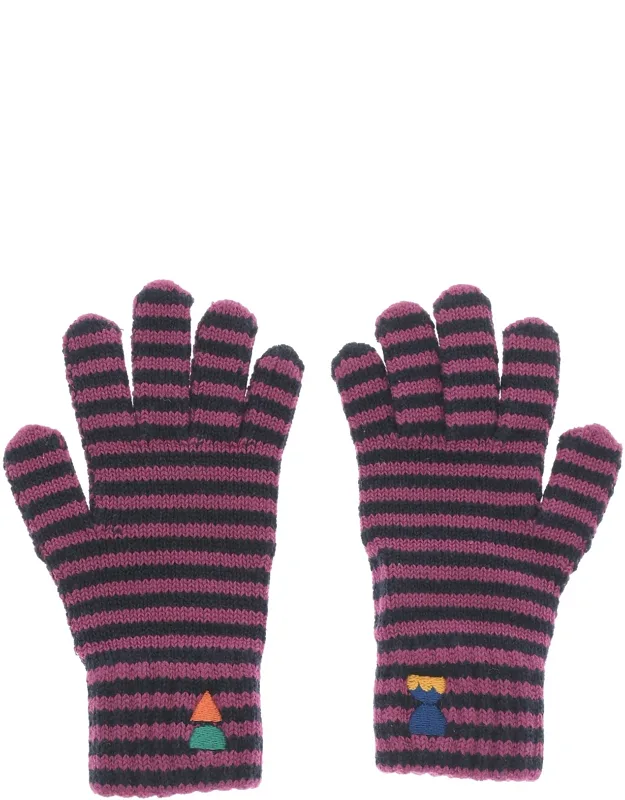 Funny Friends Striped Knitted Gloves