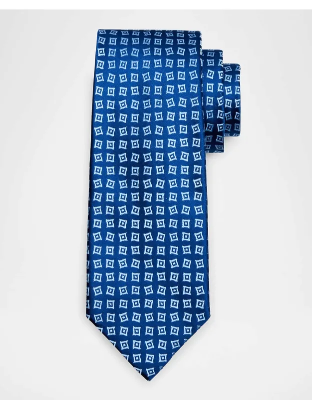 Geometric Square Silk Tie