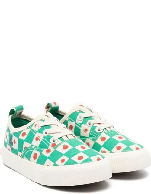 Tomato All Over Laces Trainers