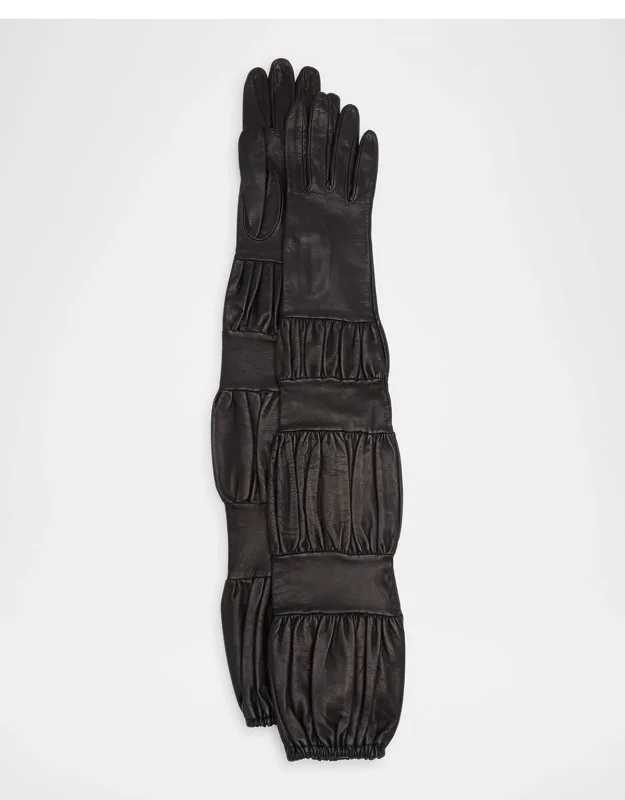 Bubble Leather Gloves
