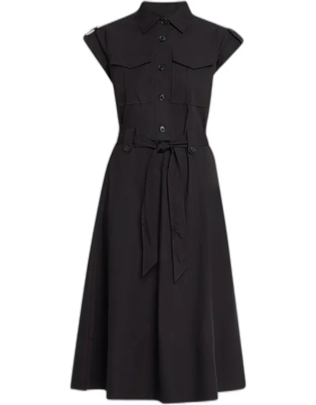 Belted Midi Shirtdress