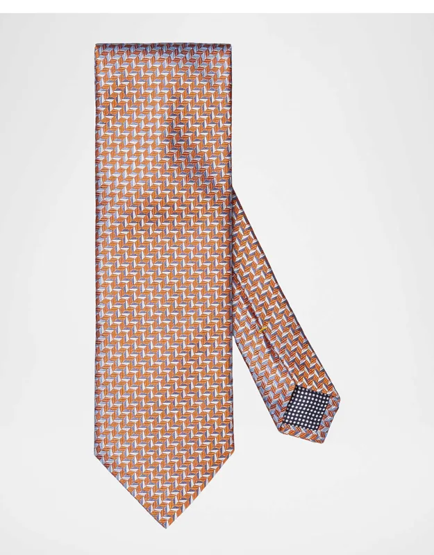 Geometric Woven Silk Tie