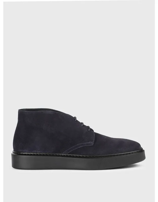 Chukka Boots With Color Blue