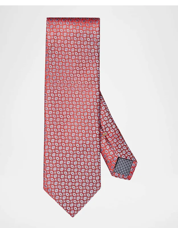 Geometric Woven Silk Tie