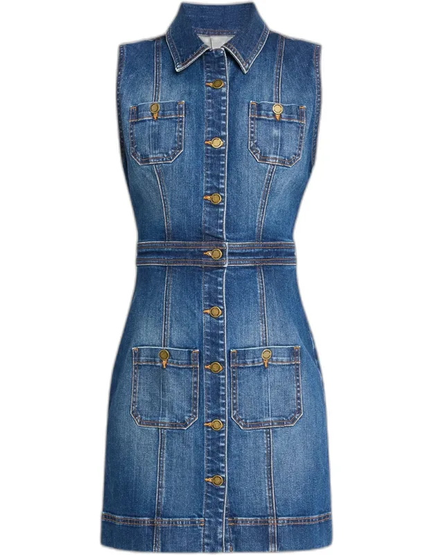 Katalina Sleeveless Denim Mini Dress