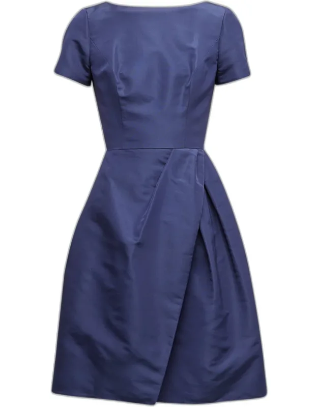 Bateau Neck Short-sleeve Dress