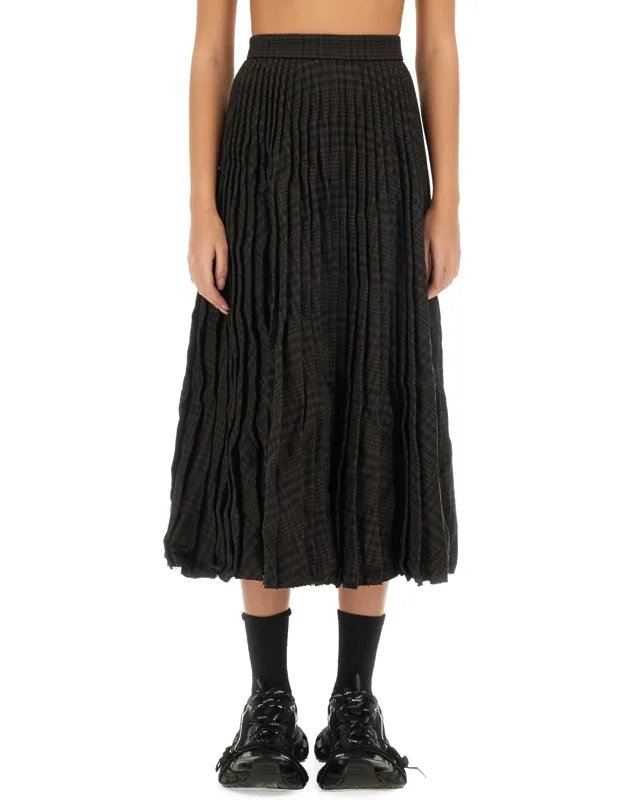 Pleated Skirt Made In Italy