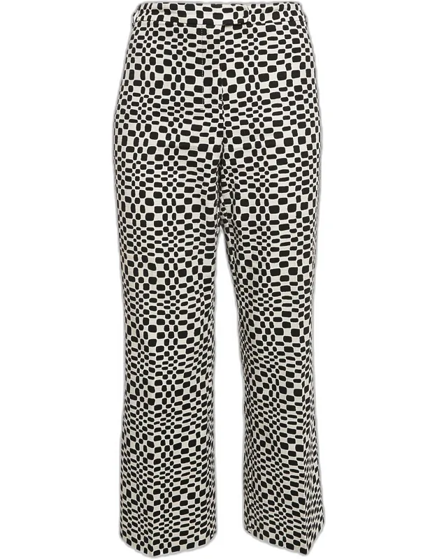 Printed Cotton Wide-leg Trousers