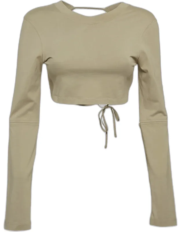 Open Back Crop T-shirt