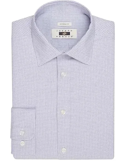 Modern Fit Performance Mini Check Dress Shirt