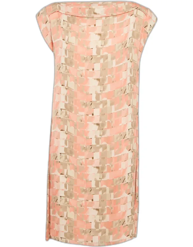 Printed Silk Short Dress