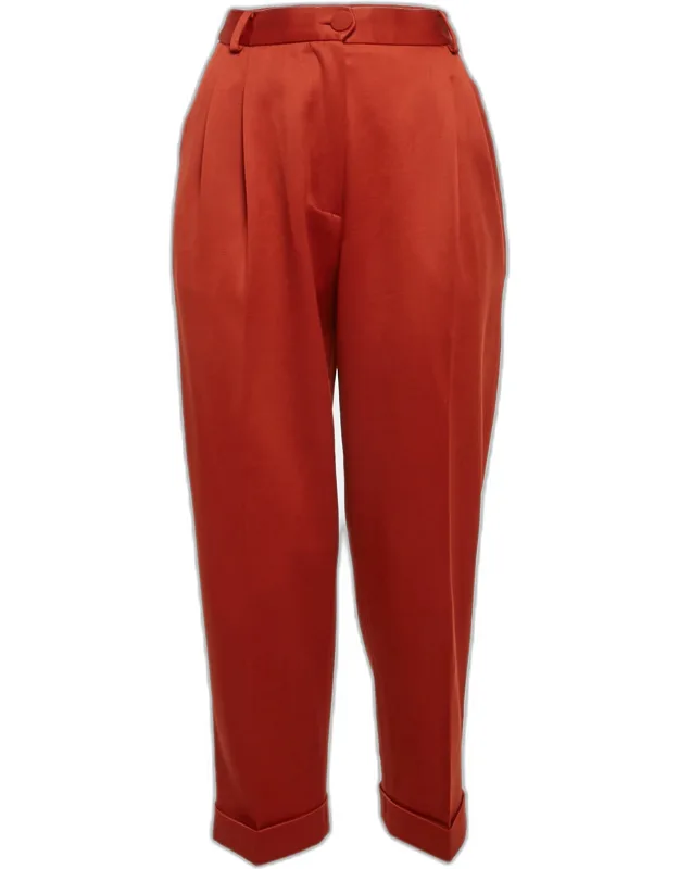 Vintage Wool High-rise Tapered Trousers