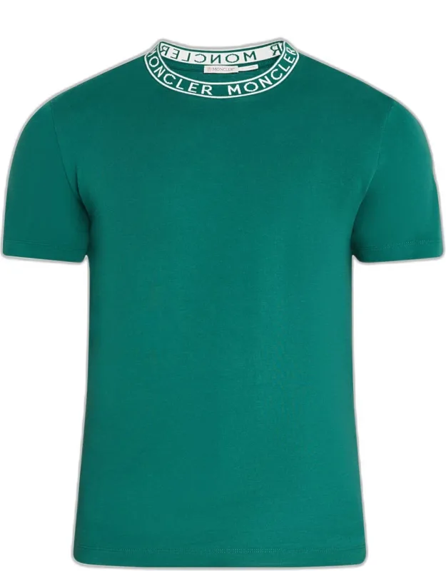 Logo-collar Jersey T-shirt