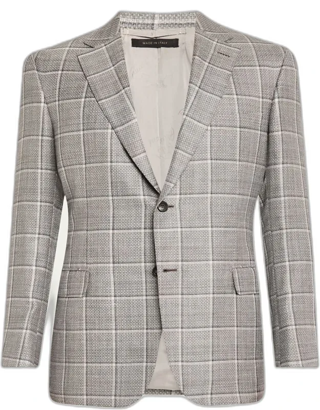 Cashmere-blend Plaid Sport Coat