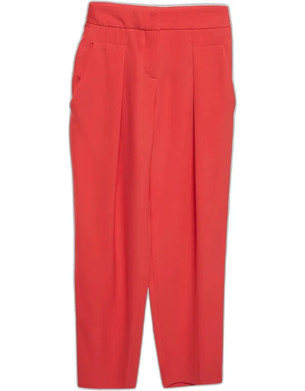 Silk Pleated Trousers