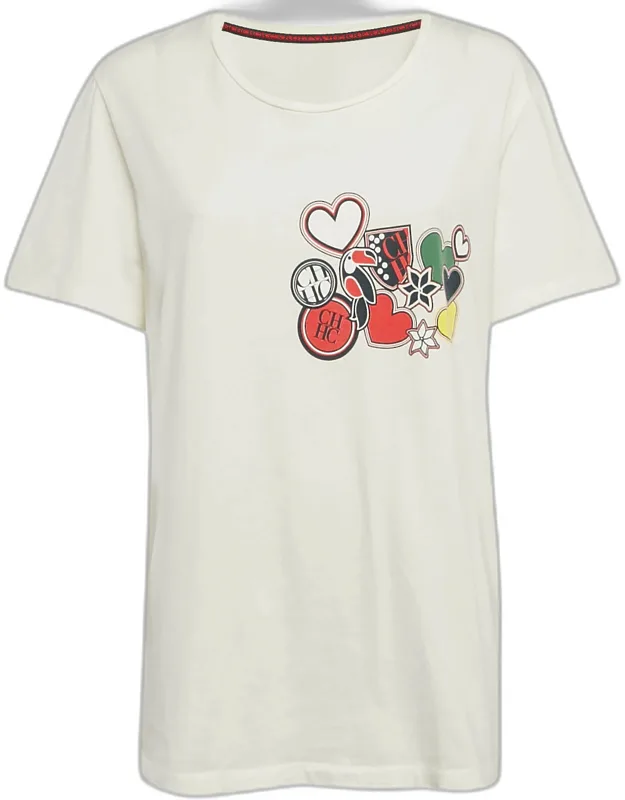Hearts Print Jersey T-shirt