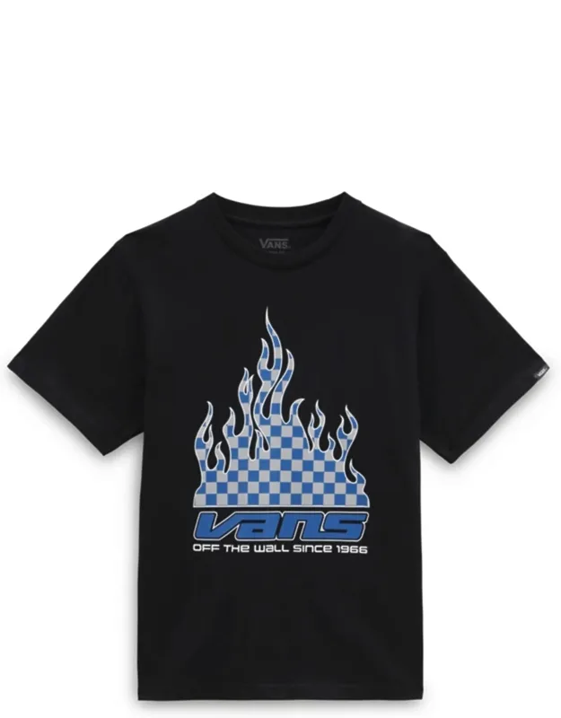 Reflective Checkerboard Flame T-shirt