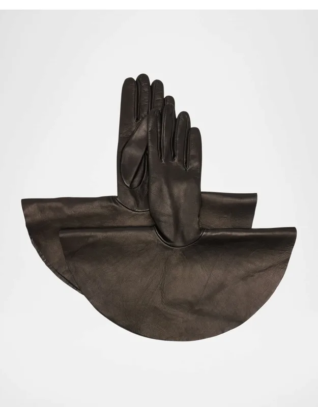 Flared Leather Gloves