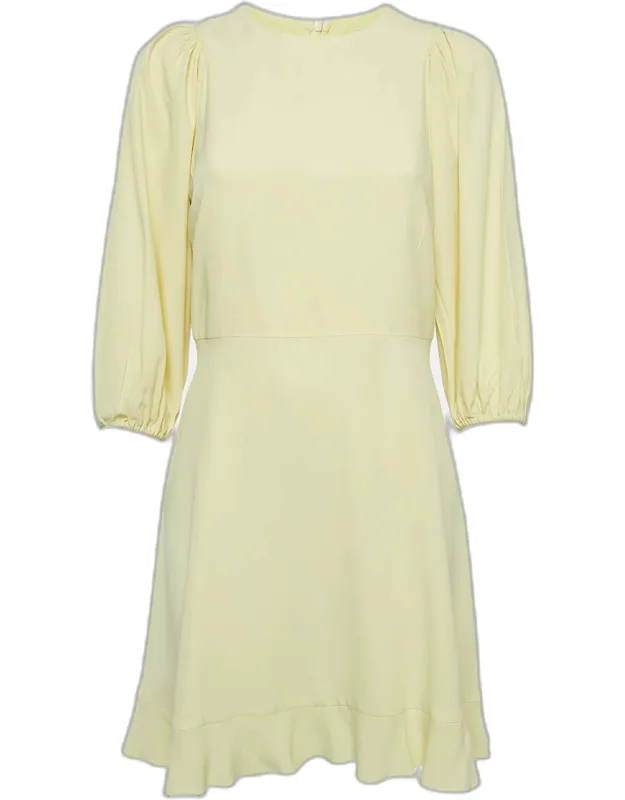 Crepe Flared Short Dress