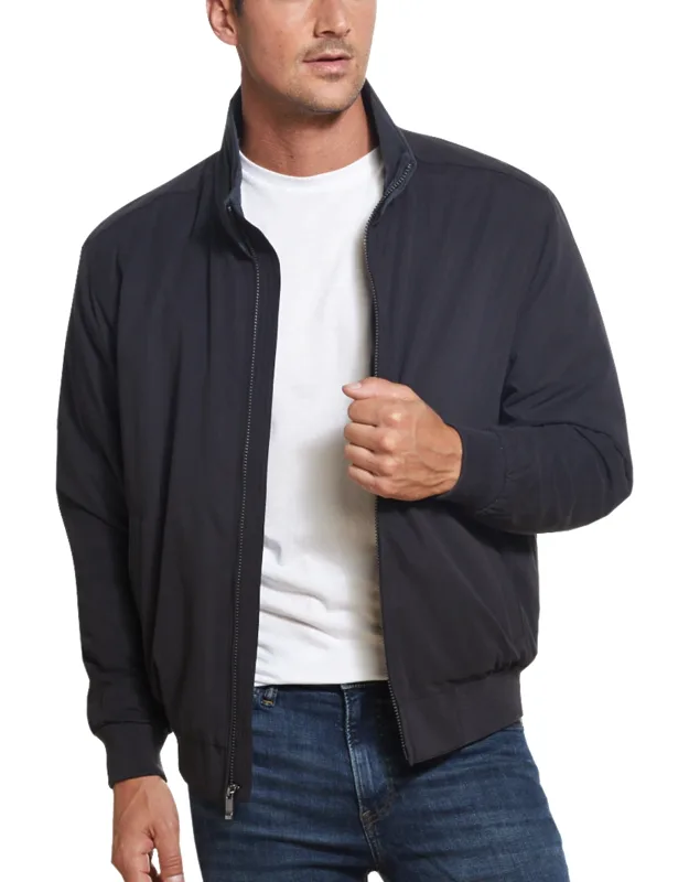 Weatherproof Tailored Fit Microfiber Fleece-lined Bomber Jacket