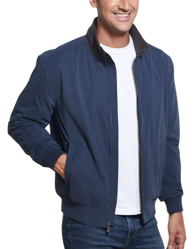 Weatherproof Tailored Fit Microfiber Fleece-lined Bomber Jacket