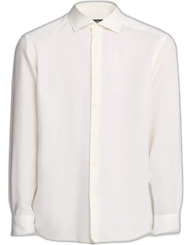 Cotton-cashmere Sport Shirt