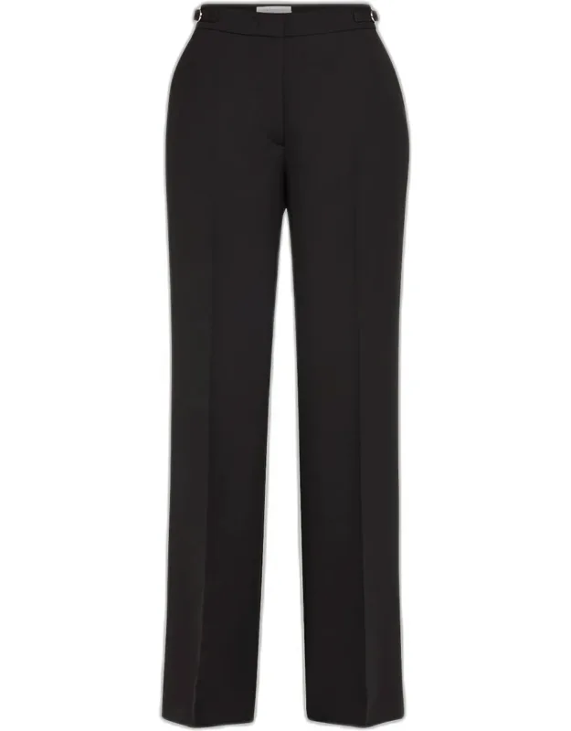 Wide-leg Pants With Belted Detail
