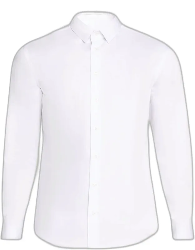 Solid Cotton Sport Shirt